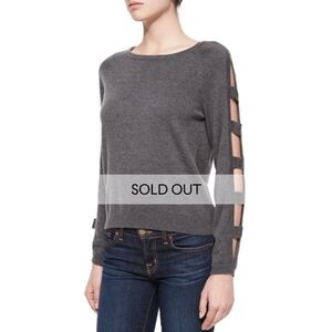 Milly Open Bar Long-Sleeve Pullover